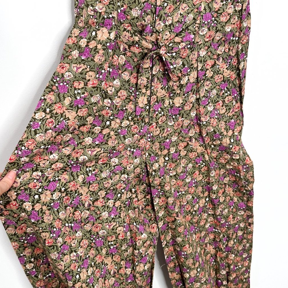 Jamie Brooke Wide-Leg Floral Print Vest Jumpsuit Vintage 90s Women’s Size M - Picture 15 of 16